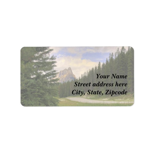 Castle Mountain Banff Label (Front)