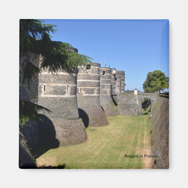 Castle of Angers in France Magnet (Front)