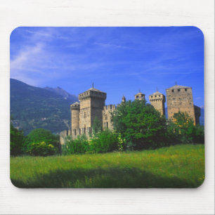Castle of Fenis near Italian Alps in Fenis, Mouse Pad