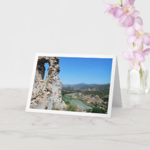 Castle of Old Domeño, Valencia, Spain Card