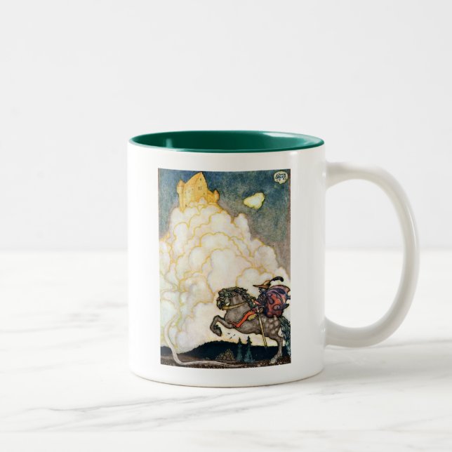 Castle of Rosy Clouds Two-Tone Coffee Mug (Right)
