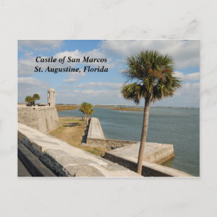 Castle of San Marcos  Holiday Postcard