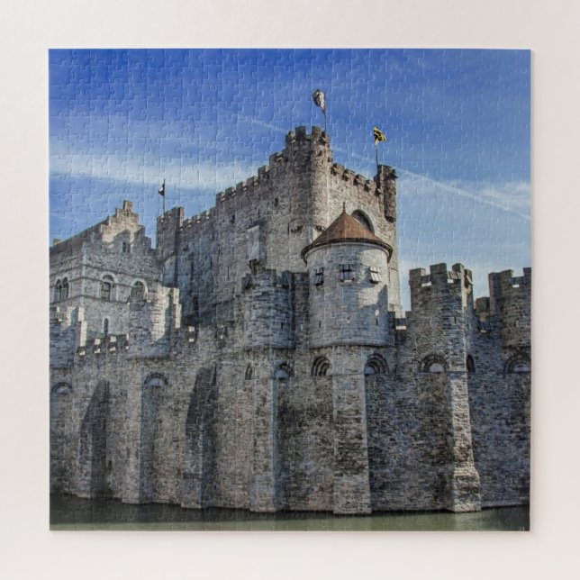 Castle of the Counts in Ghent Jigsaw Puzzle (Vertical)