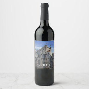 Castle of the Counts in Ghent Wine Label