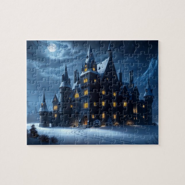 Castle of the Hollow Cold Night Jigsaw Puzzle (Horizontal)