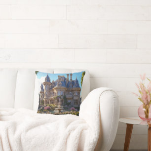 Castle of Victorian Splendour Cushion