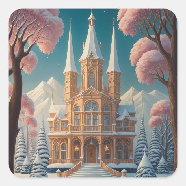 Castle of Whispering Dreams Square Sticker (Front)