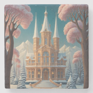 Castle of Whispering Dreams Stone Coaster