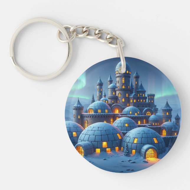 Castle of Winter Hearth Key Ring (Front)