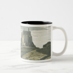 Castle on Holy Island, Northumberland, from 'A Voy Two-Tone Coffee Mug