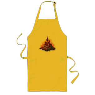 Castle on mountain top long apron