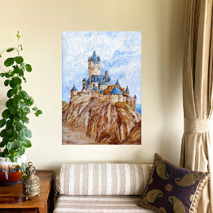 Castle on the River Rhine Poster