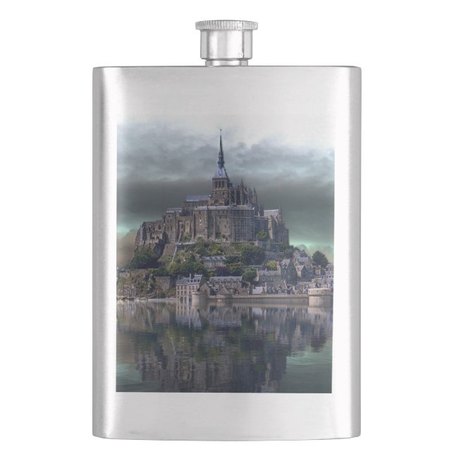 Castle on the Water Hip Flask (Front)