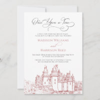 Castle Once Upon A Time Fairy Tale Wedding Pink
