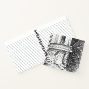 Castle pencilart  Monochrome Black & White Notebook