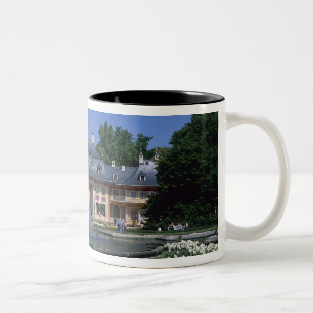 Castle Pillnitz, Dresden, Saxony, Germany Two-Tone Coffee Mug (Right)