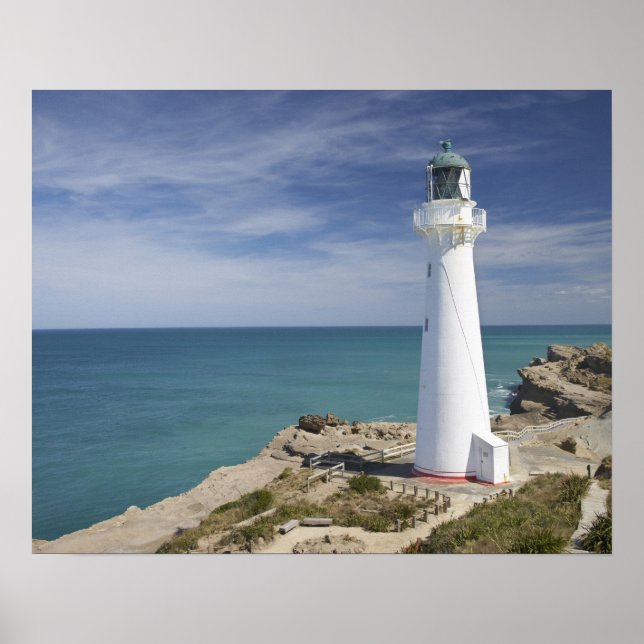 Castle Point Lighthouse, Castlepoint, Wairarapa, Poster (Front)