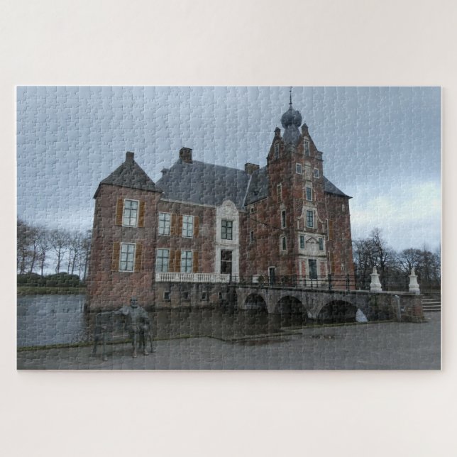 Castle Puzzle: Cannenburgh in Vaassen Jigsaw Puzzle (Horizontal)