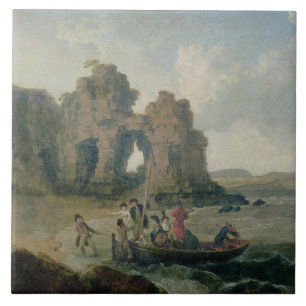 Castle Rock (Flatholm Island), Bristol Channel, 17 Ceramic Tile