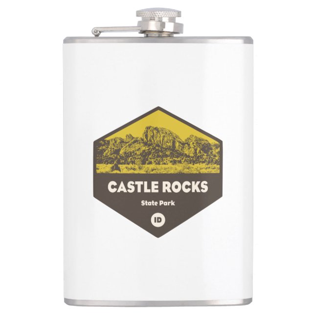 Castle Rocks State Park Idaho Hip Flask (Front)