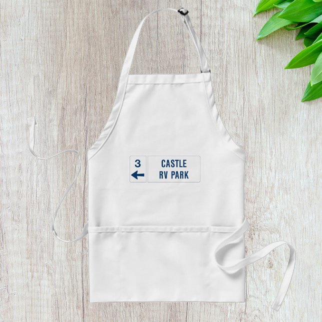 Castle RV Park Road Sign Standard Apron (Creator Uploaded)