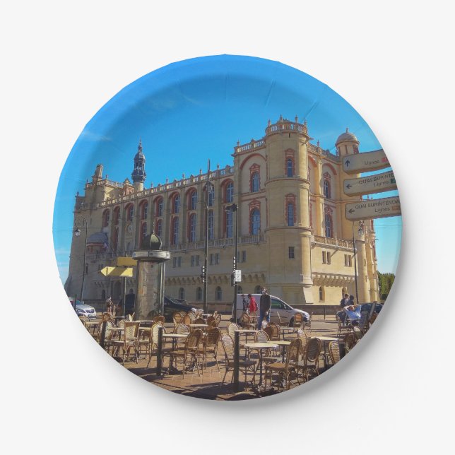 Castle Saint Germain. FRANCE Paper Plate (Front)