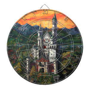 Castle Schloss Neuschwanstein Dartboard