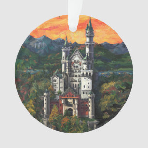 Castle Schloss Neuschwanstein Ornament