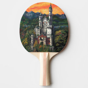 Castle Schloss Neuschwanstein Ping Pong Paddle