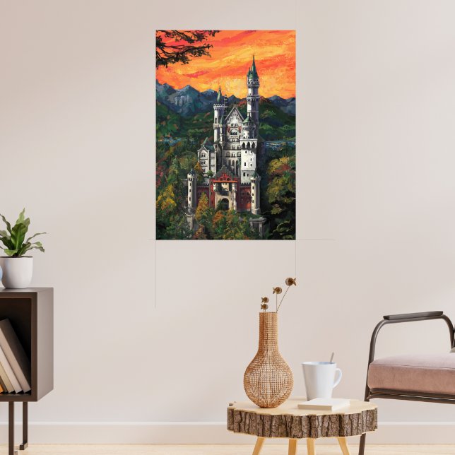 Castle Schloss Neuschwanstein Poster (Living Room 3)