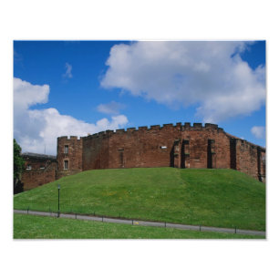 Castle showing half moon tower, Chester, Photo Print