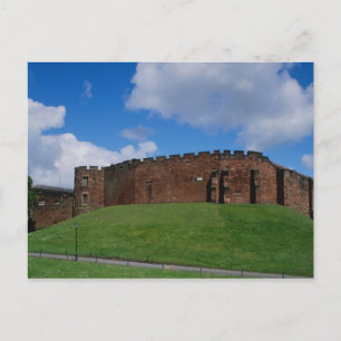 Castle showing half moon tower, Chester, Postcard