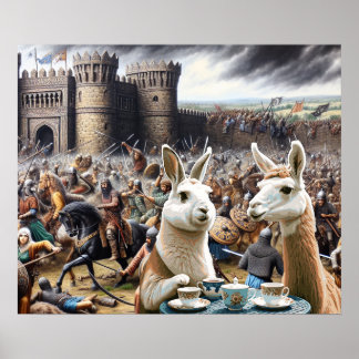 Castle Siege Tea Party Poster