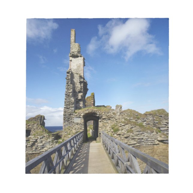 Castle Sinclair Girnigoe, Wick, Caithness, 2 Notepad (Front)