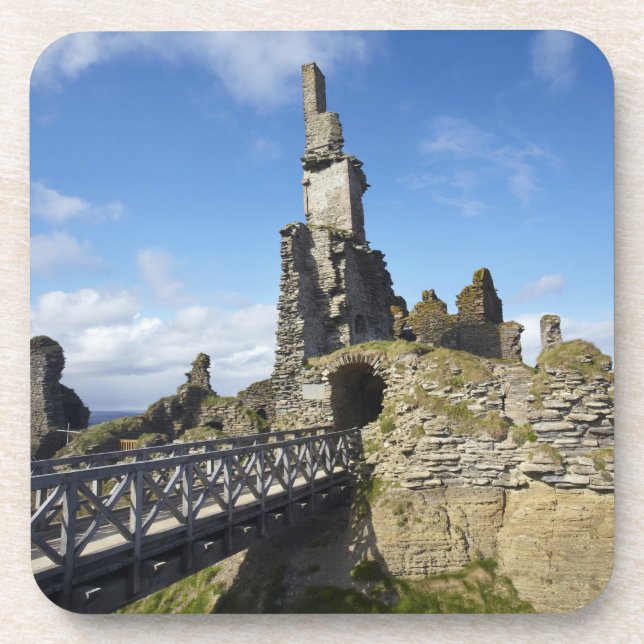 Castle Sinclair Girnigoe, Wick, Caithness, Coaster (Front)