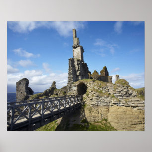 Castle Sinclair Girnigoe, Wick, Caithness, Poster