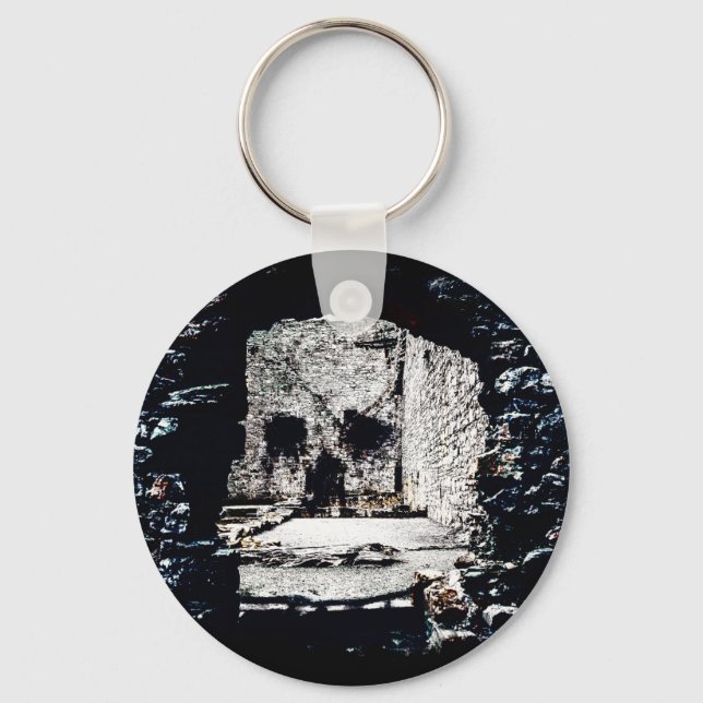 Castle Skull Key Ring (Front)
