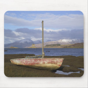 Castle Stalker with fishing boat in the Mouse Pad