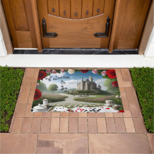 Castle Through the Wonderland Portal Doormat