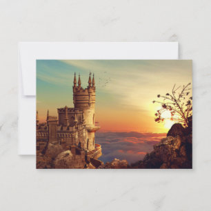 Castle Towers in the Sky Thank You Card