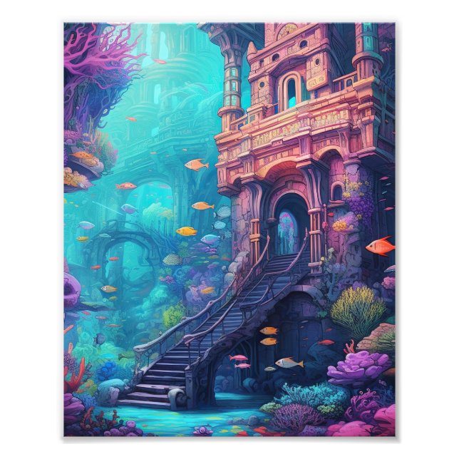 Castle Under the Ocean  Photo Print (Front)