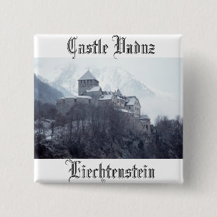 Castle Vaduz Liechtenstein 15 Cm Square Badge
