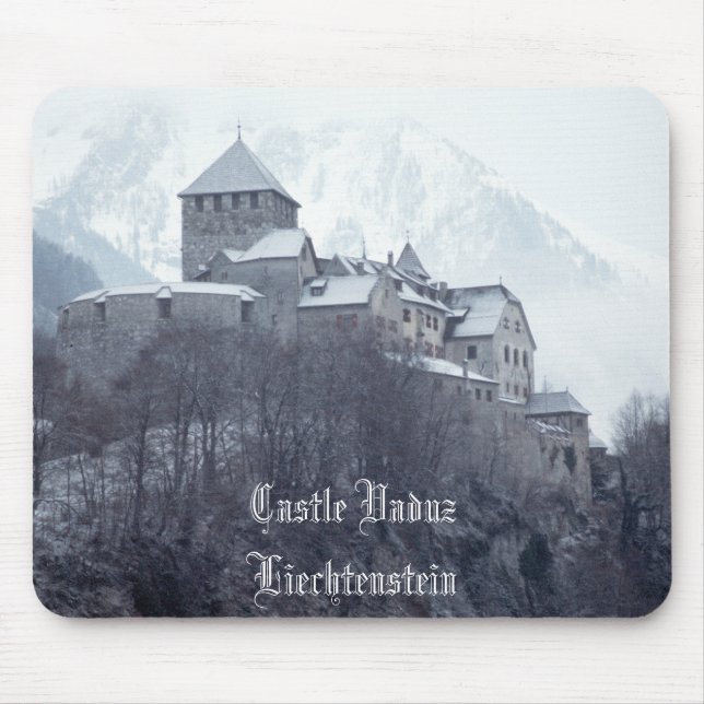 Castle Vaduz Liechtenstein Mouse Pad (Front)