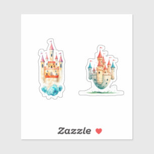 castle watercolor