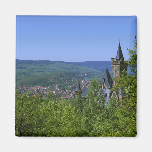 Castle, Wernigerode, Saxony Anhalt, Germany Magnet (Front)