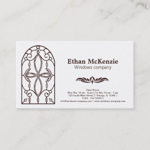 Castle window business card
