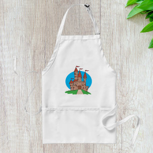 Castle With Flags Standard Apron