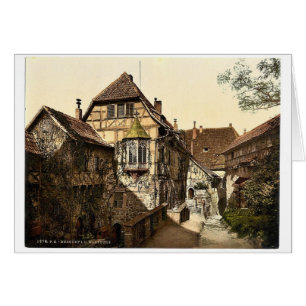 Castle yard, Wartburg, Thuringia, Germany rare Pho