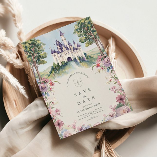 Castlecore Fairytale Garden Wedding Save The Date (Creator Uploaded)