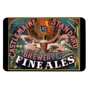 Castlemaine Australian Beer Label Magnet